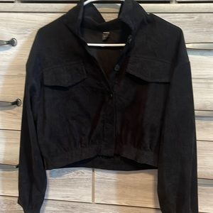 black corduroy jacket from shein